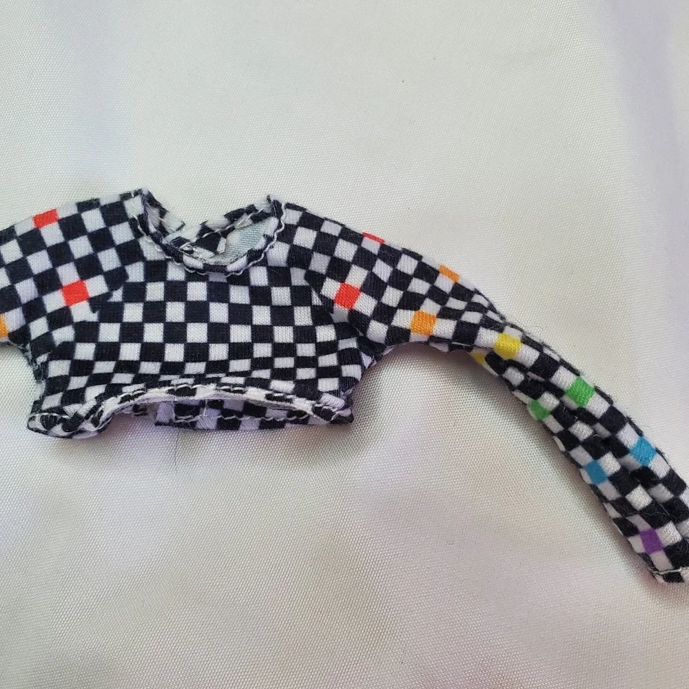 Rainbow High Doll Kia Hart Special Edition Black Check Shirt‎ Fashion Clothes